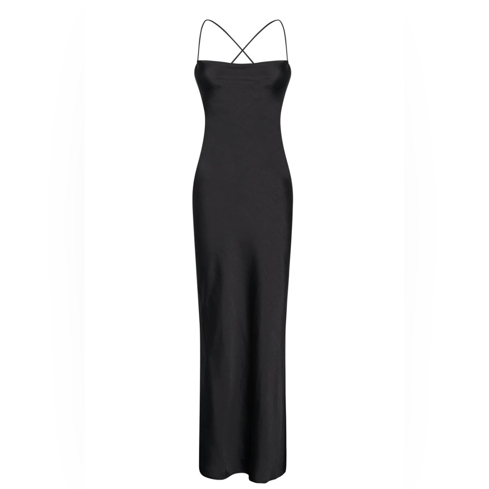 Meshki Sydney Straight Neck Slip Maxi Dress